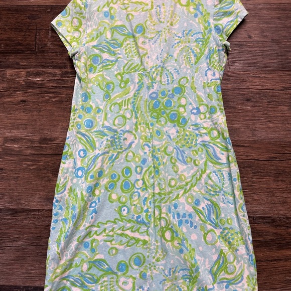 Lilly Pulitzer Green and Blue Midi Dress Sundress Women’s Size Small - Picture 2 of 7
